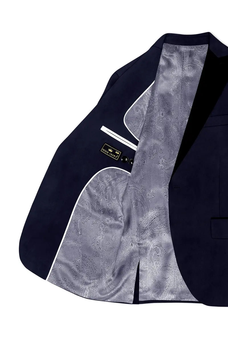 Torvian-Vulcan Purple Velvet Peak Lapel Tuxedo Suit 6