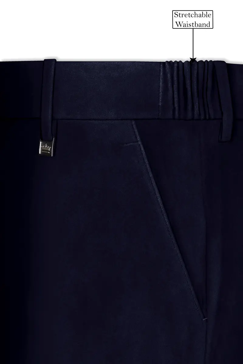 Torvian-Vulcan Purple Velvet Stretchable Waistband Pant 6