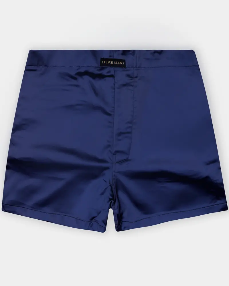 Tranquil-Nile Blue Solid Subtle Sheen Super Soft Boxer 1