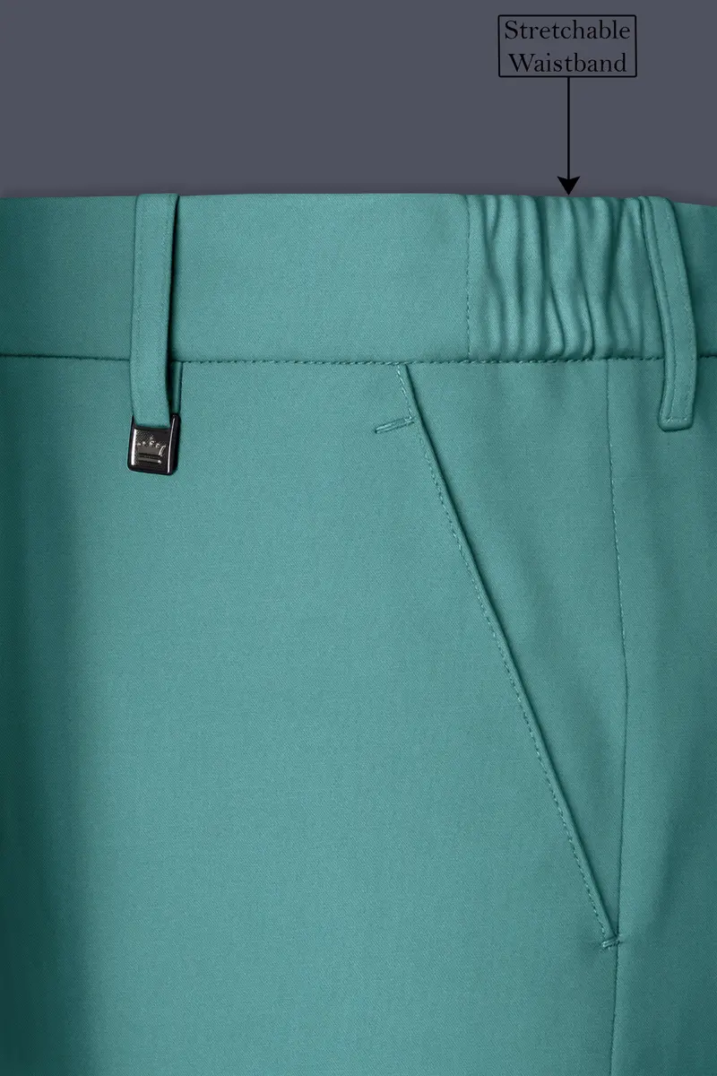 Travirid-Gothic Green Wool Rich Tuxedo Slight Stretch Suit 15