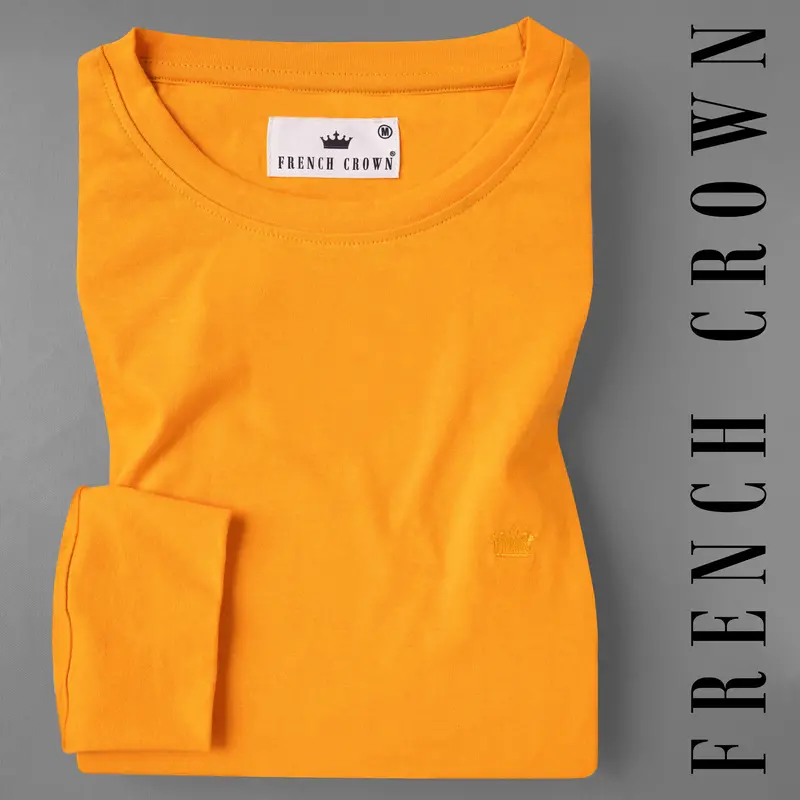 Tree Poppy Orange Full Sleeve Premium Cotton Jersey Sweatshirt 1