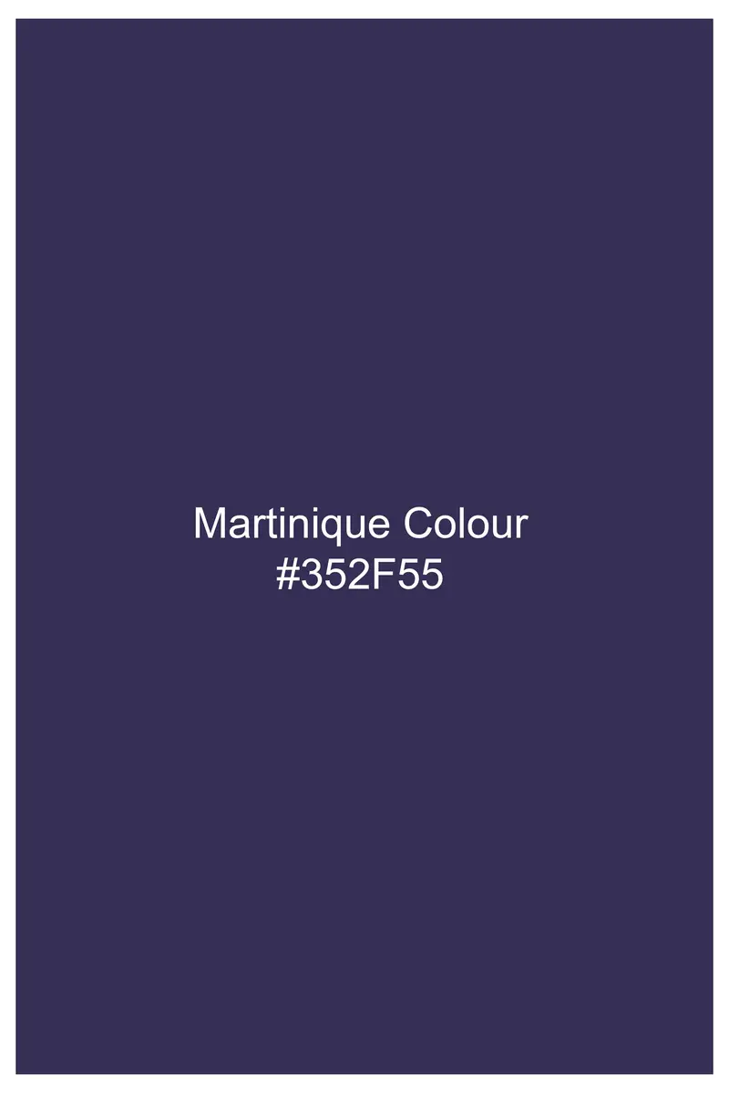 Triton-Martinique Blue Solid Wool Rich Single Breasted Slight Stretch Suit 18