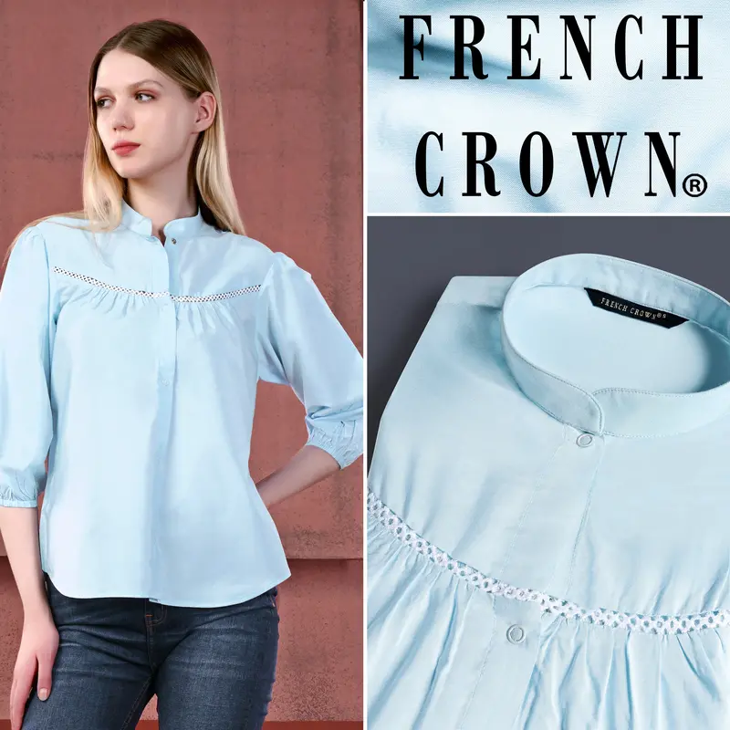 Tropical Blue Premium Cotton Designer Shirt 1