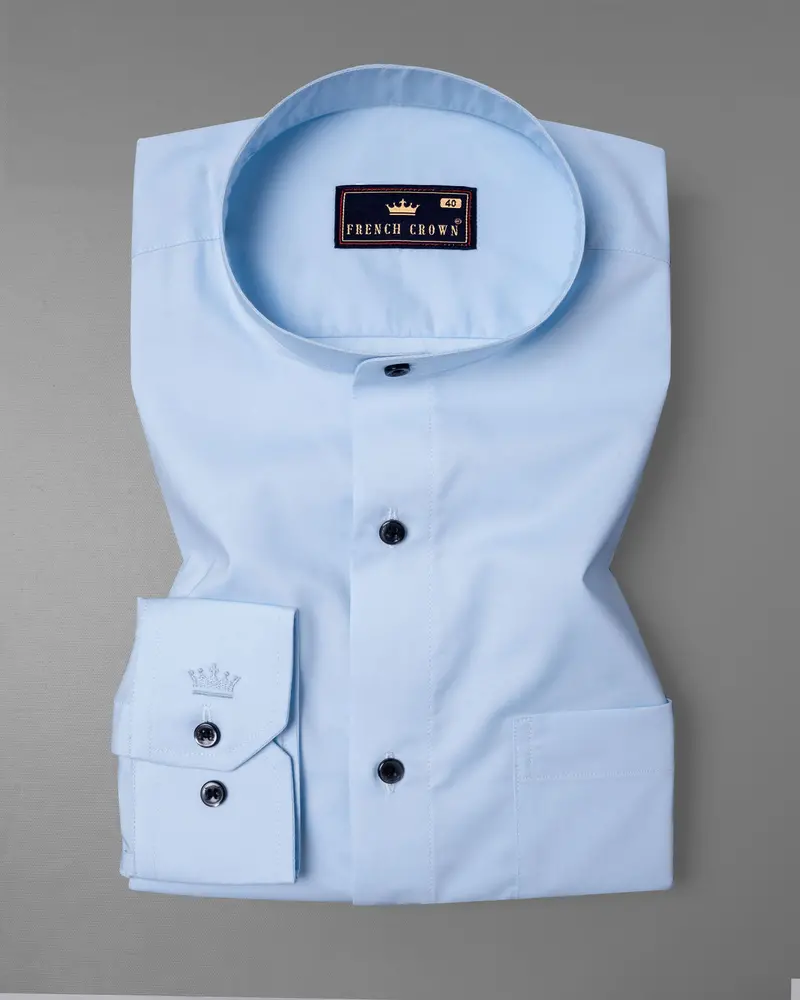 Tropical Blue Premium Cotton Shirt 1