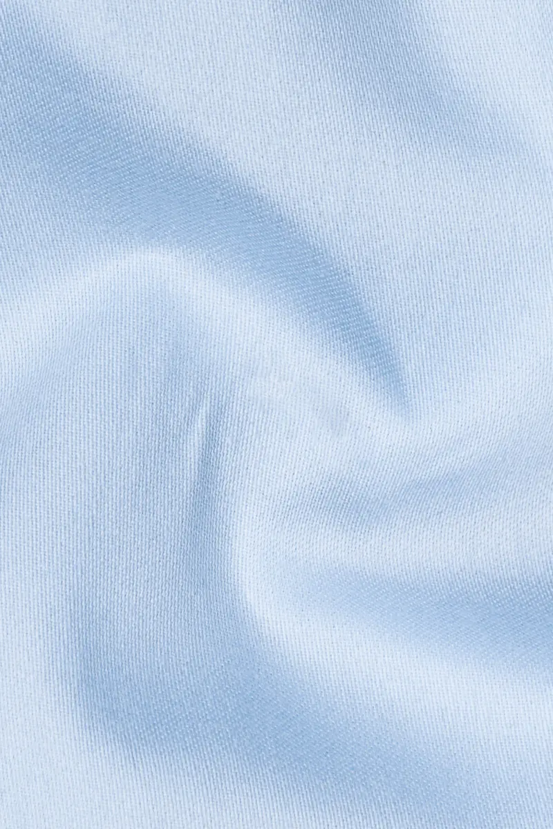 Tropical Blue Subtle Sheen Super Soft Premium Cotton Pathani Set 3