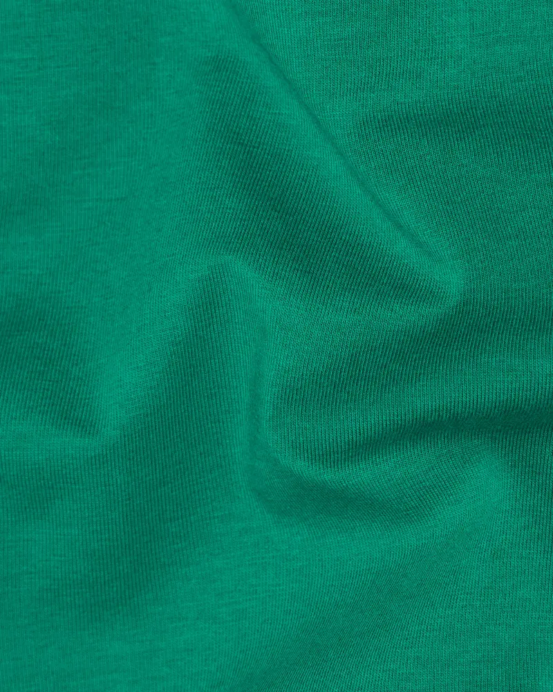 Tropical Green Hand Painted Premium Cotton T-Shirt 3