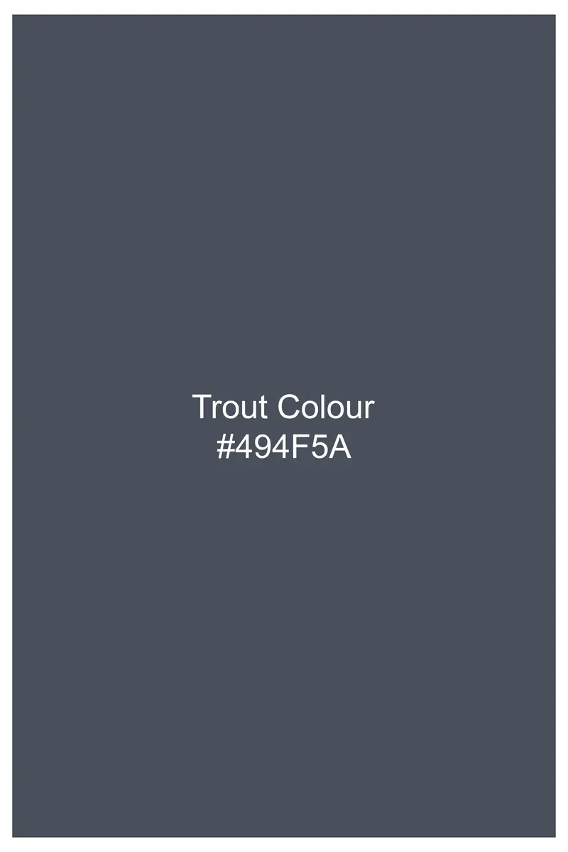 Trout Gray Oxford Cotton Shirt 8