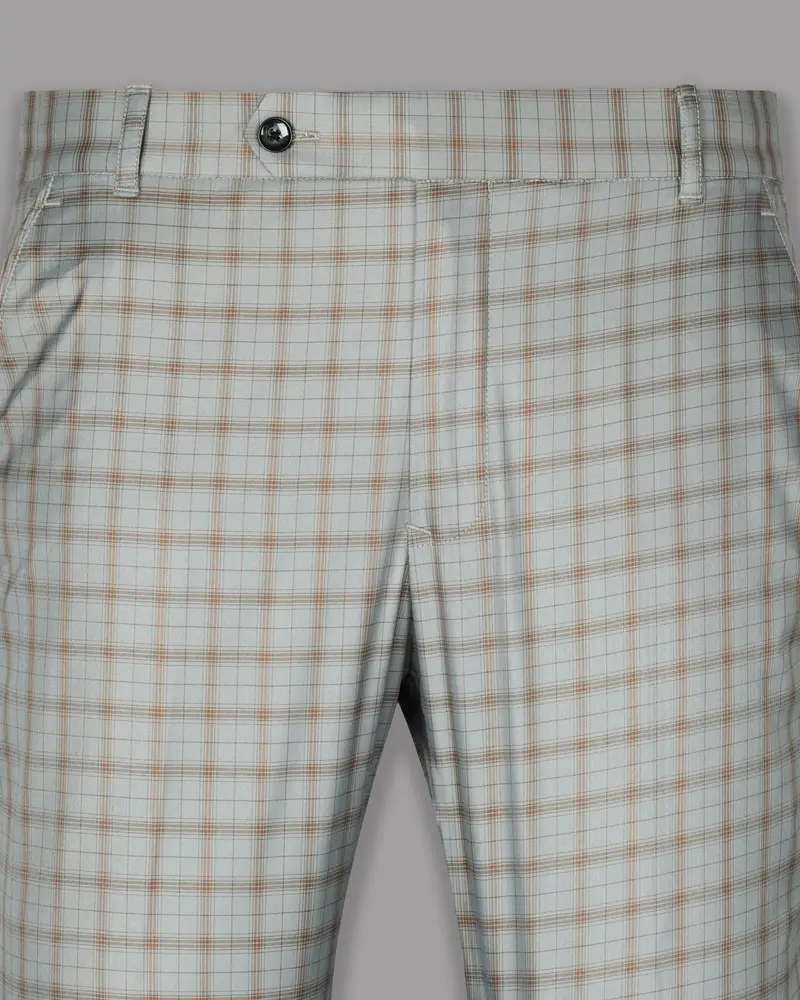 Trout Grey Checked Wool Rich Pant 2