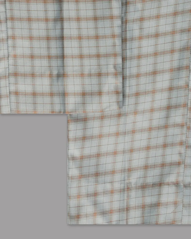 Trout Grey Checked Wool Rich Pant 6