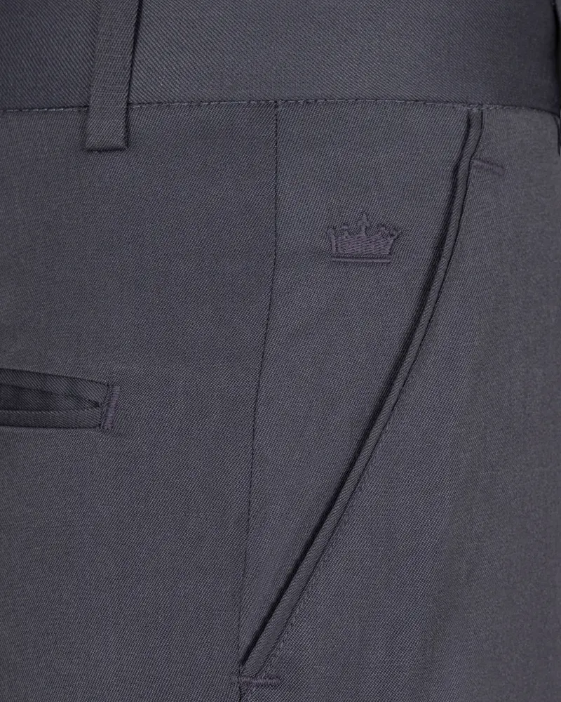 Trout Grey Wool Rich Pant 5