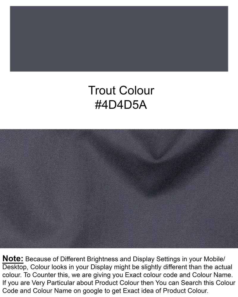 Trout Grey Wool Rich Pant 8