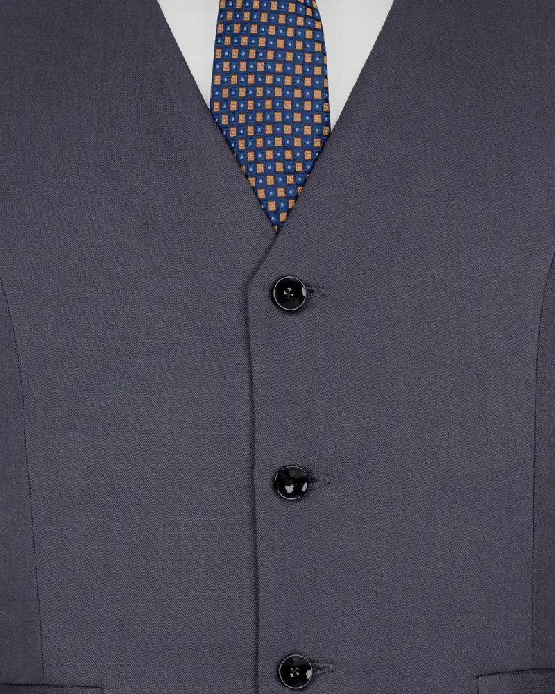 Trout Grey Wool Rich Waistcoat 5
