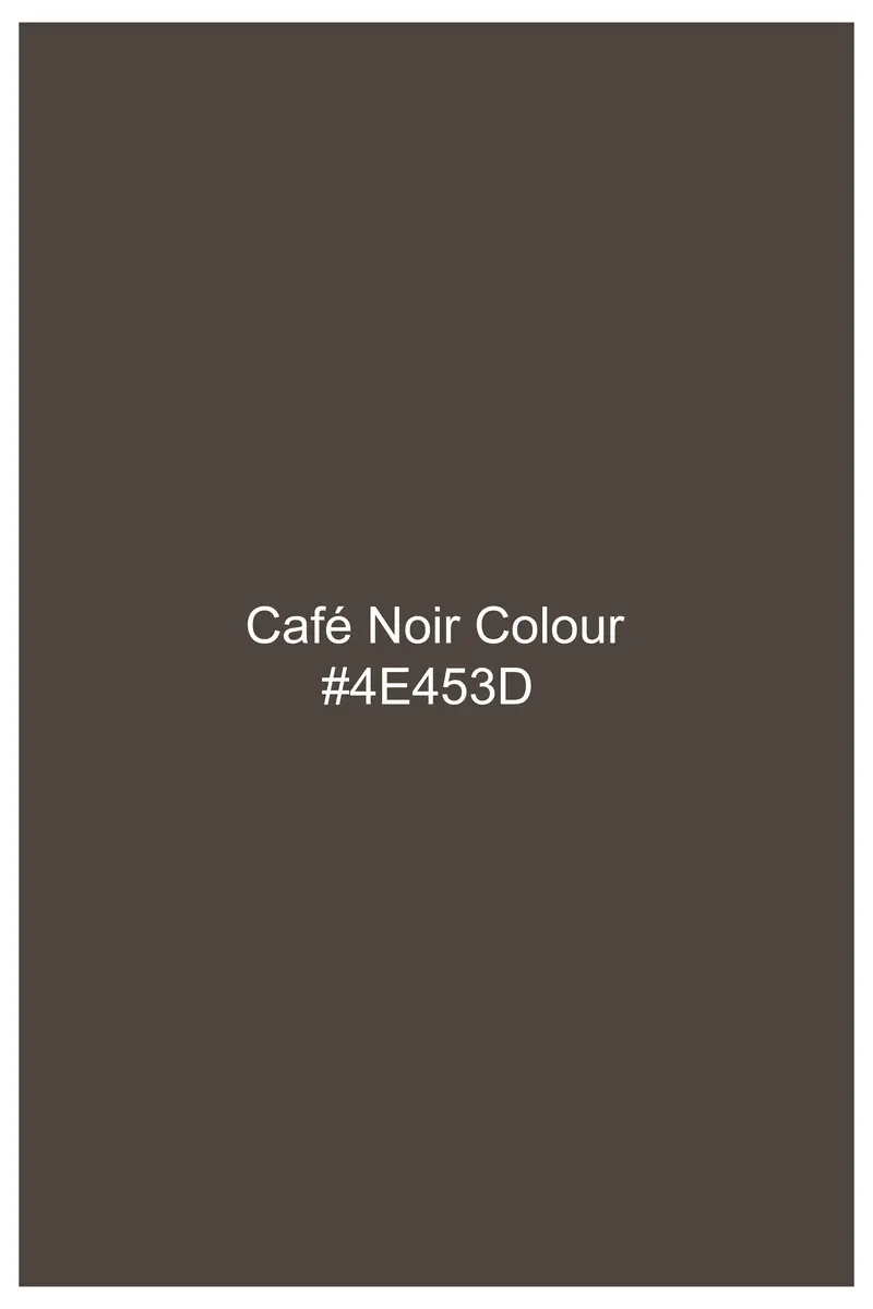 Truffle-Cafe Noir Brown Plaid Wool Rich Single Breasted Suit 18