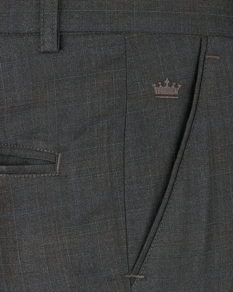Tuatara Checked Wool Rich Pant 5