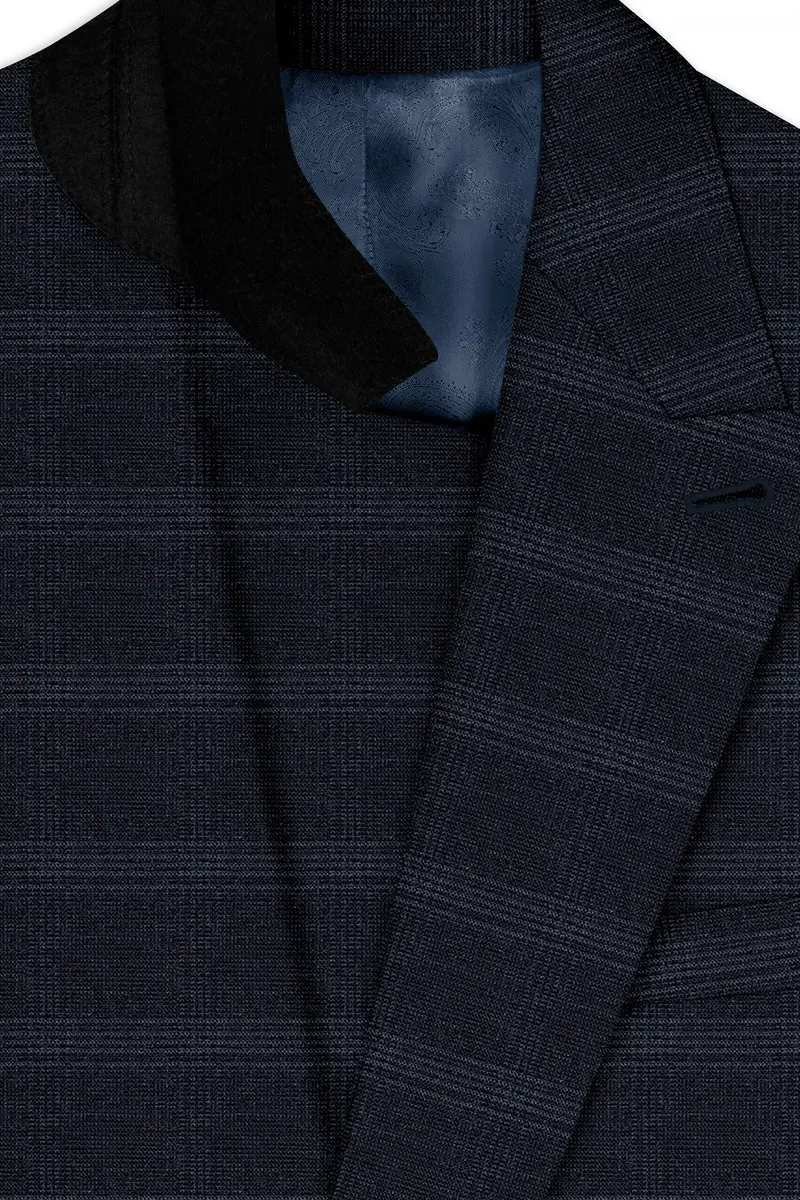 Tuatara Gray Plaid Double Breasted Blazer 4