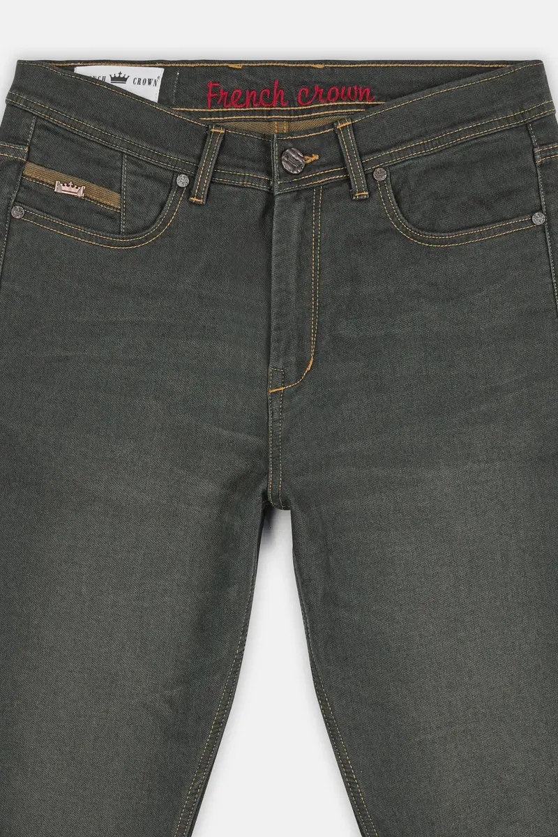 Tuatara Gray Whiskering Wash Denim 4