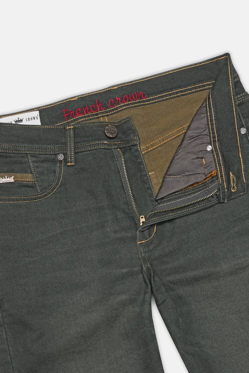 Tuatara Gray Whiskering Wash Denim 6