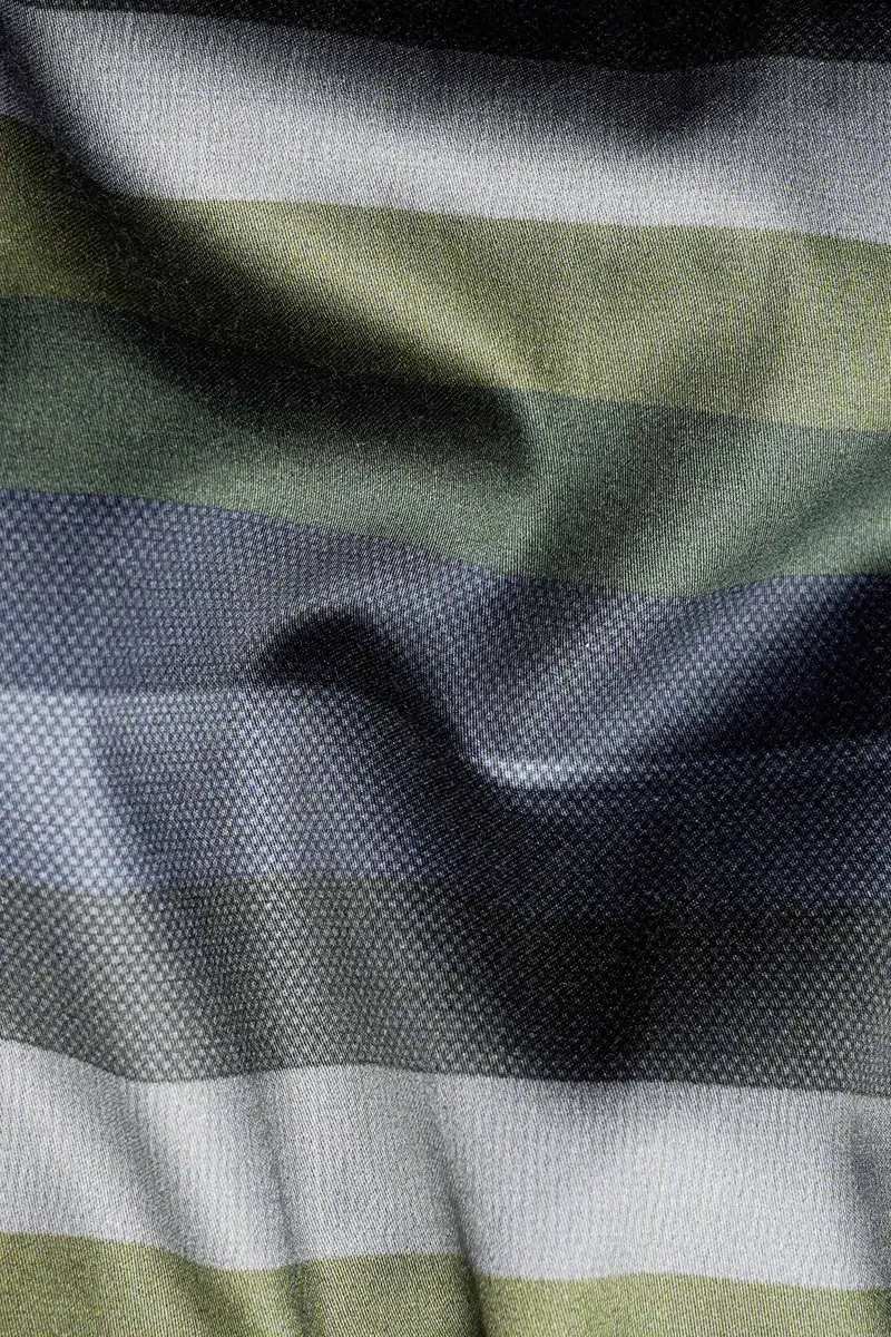 Tuatara Green And Oslo Gray Multicolour Subtle Sheen Super Soft Premium Cotton Shirt 2