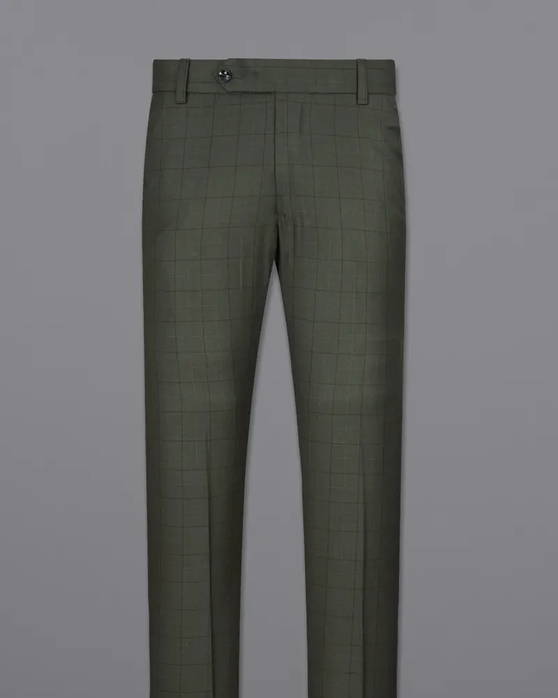 Tuatara Green Plaid Pant 4