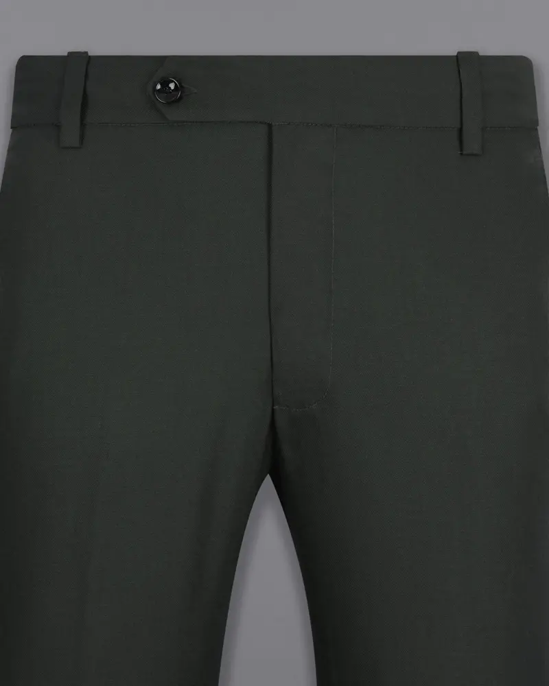 Tuatara Green Wool Rich Pant 2