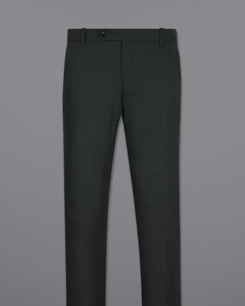 Tuatara Green Wool Rich Pant 4