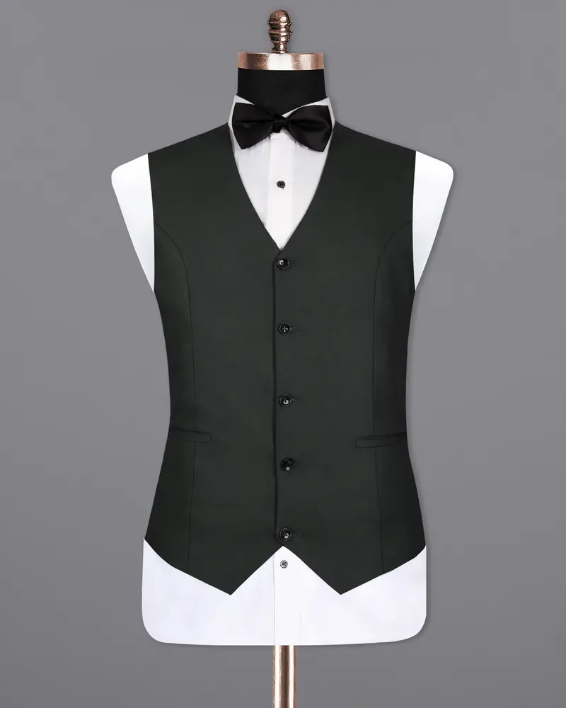 Tuatara Green Wool Rich Waistcoat 2