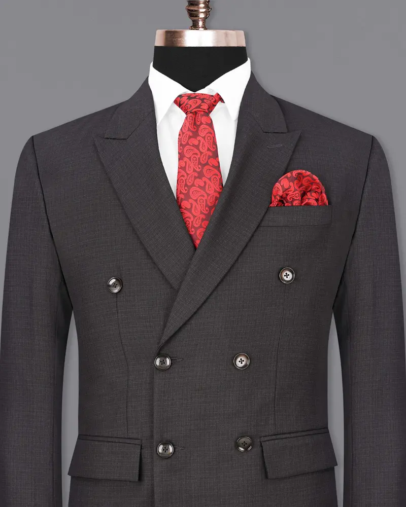Tuatara Grey Double Breasted Blazer 2