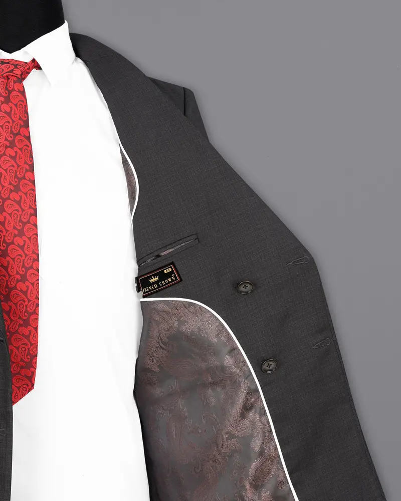 Tuatara Grey Double Breasted Blazer 7