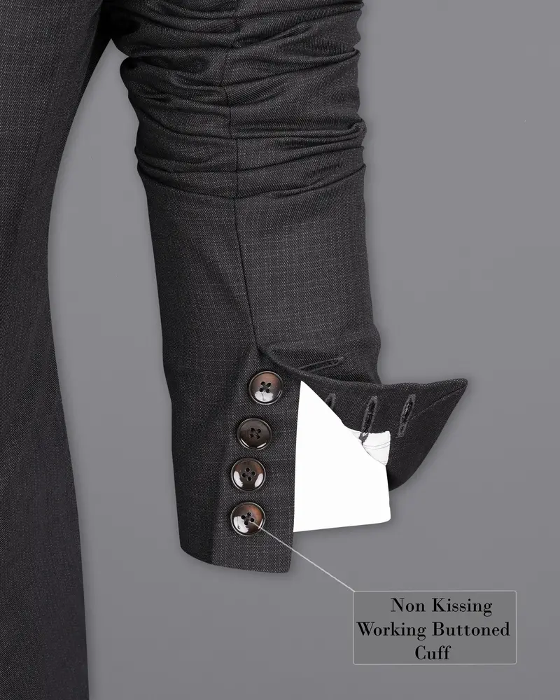 Tuatara Grey Double Breasted Suit 11
