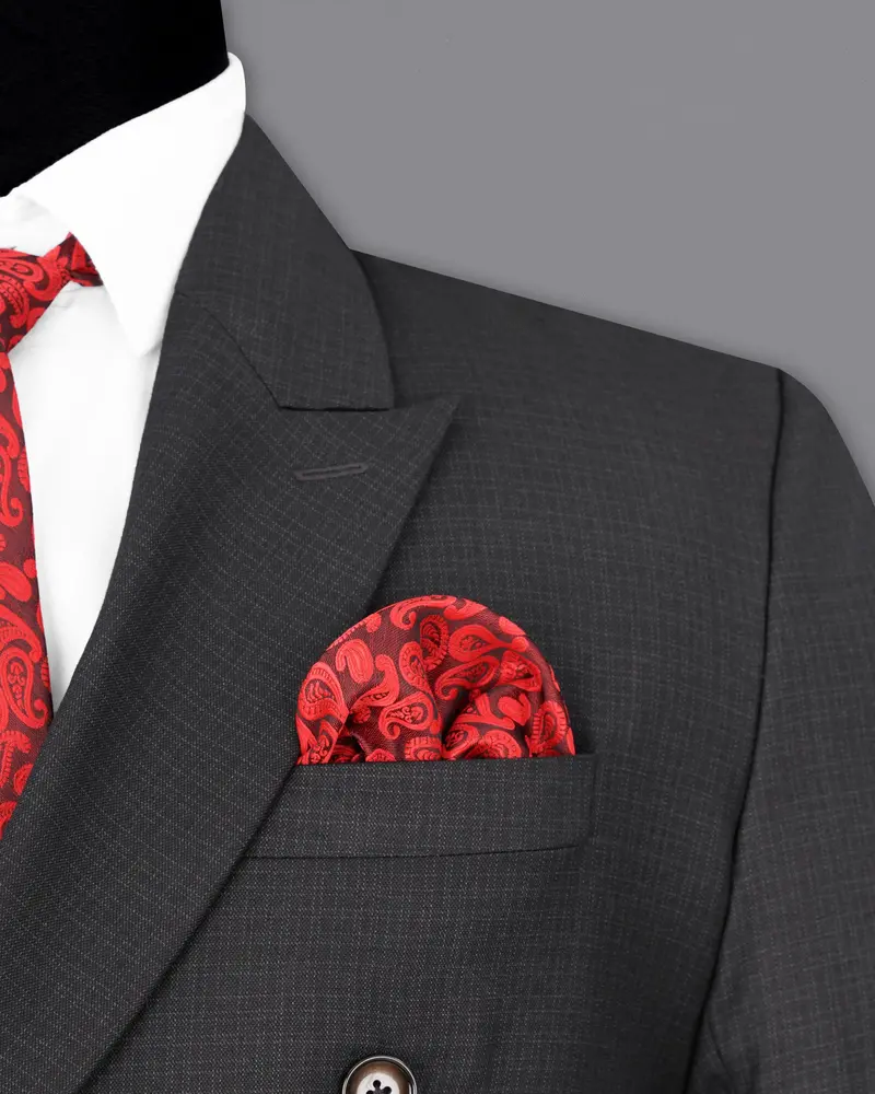 Tuatara Grey Double Breasted Suit 7