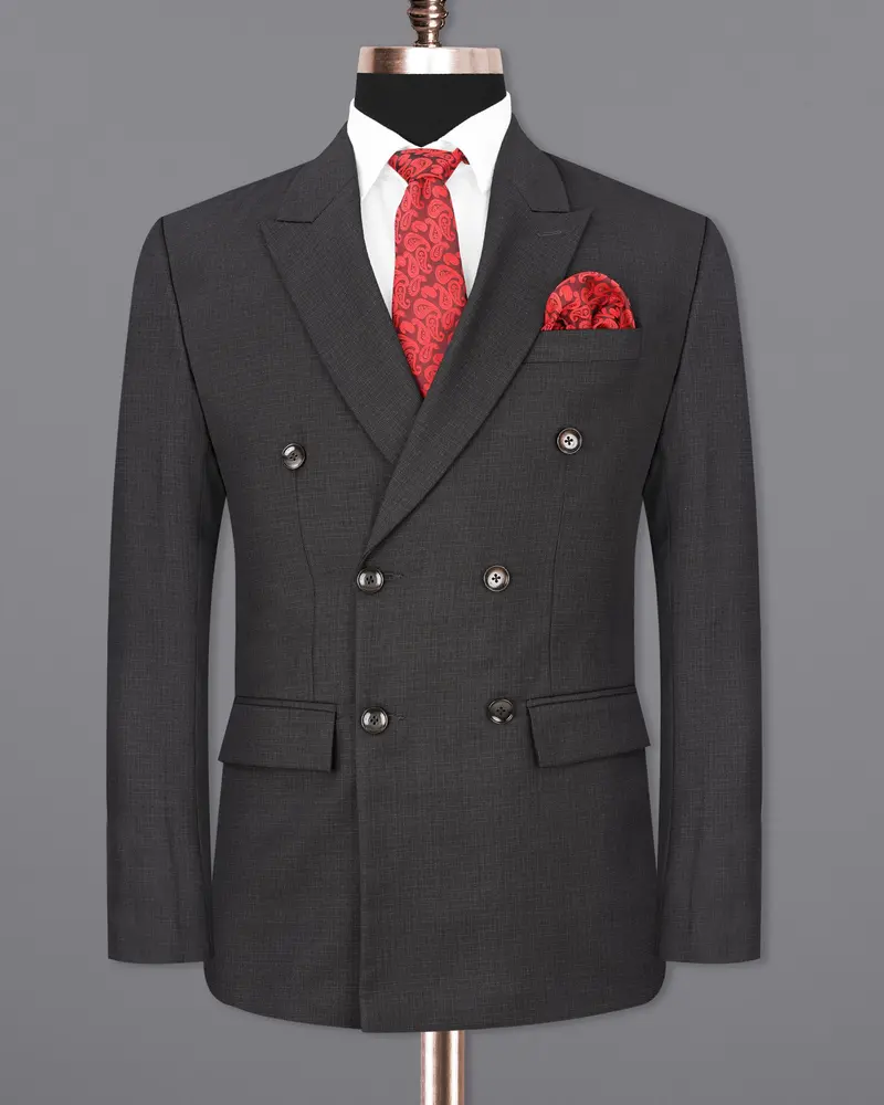 Tuatara Grey Double Breasted Suit 9