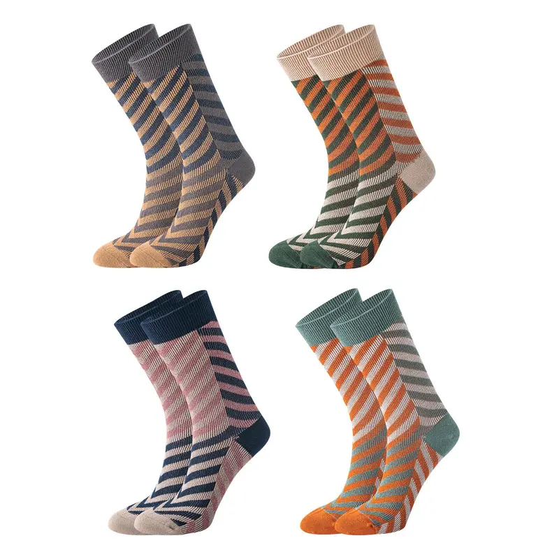 Tube Socks Men's Retro Striped Socks 1