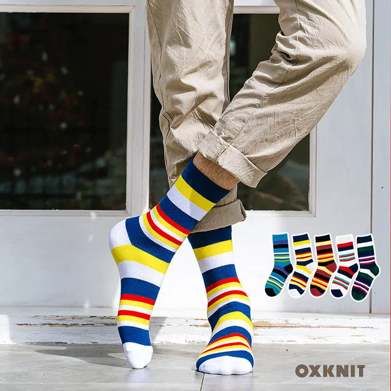 Tube Socks Retro Style Pure Cotton Socks 1