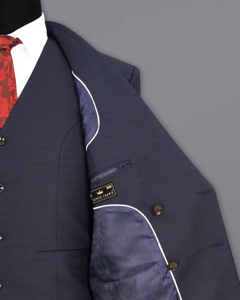 Tuna Blue Double Breasted Blazer 7