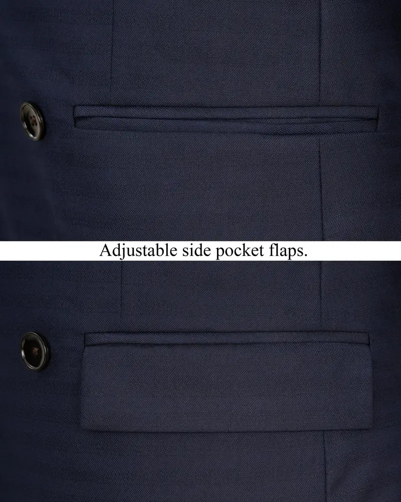 Tuna Blue Double Breasted Suit 6