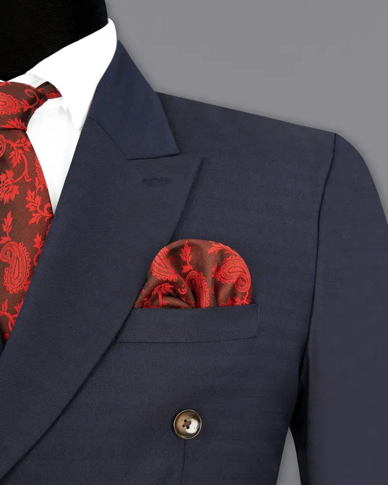 Tuna Blue Double Breasted Suit 7