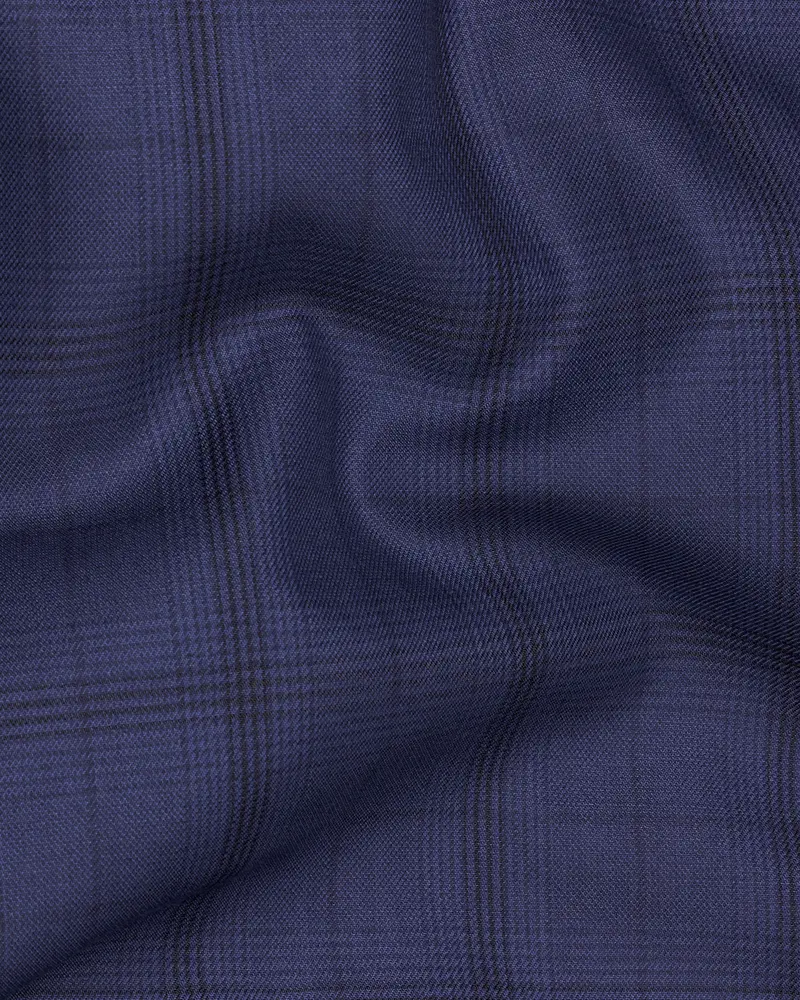 Tuna Blue Plaid Waistcoat 3