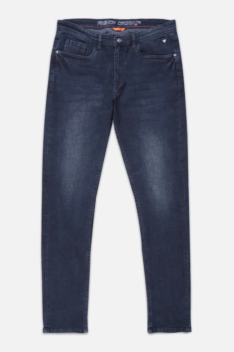 Tuna Blue Whiskering Wash Stretchable Denim 2