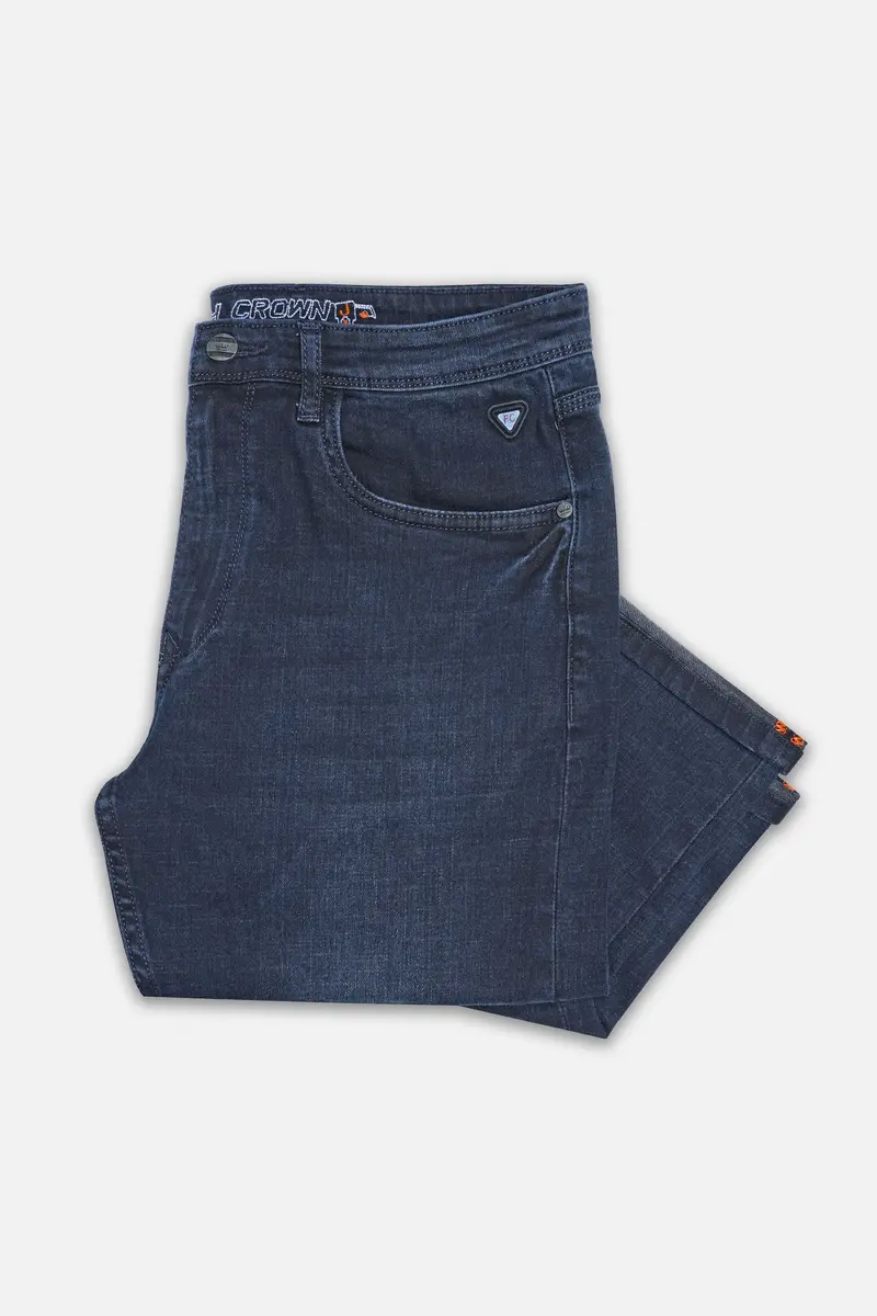 Tuna Blue Whiskering Wash Stretchable Denim 6