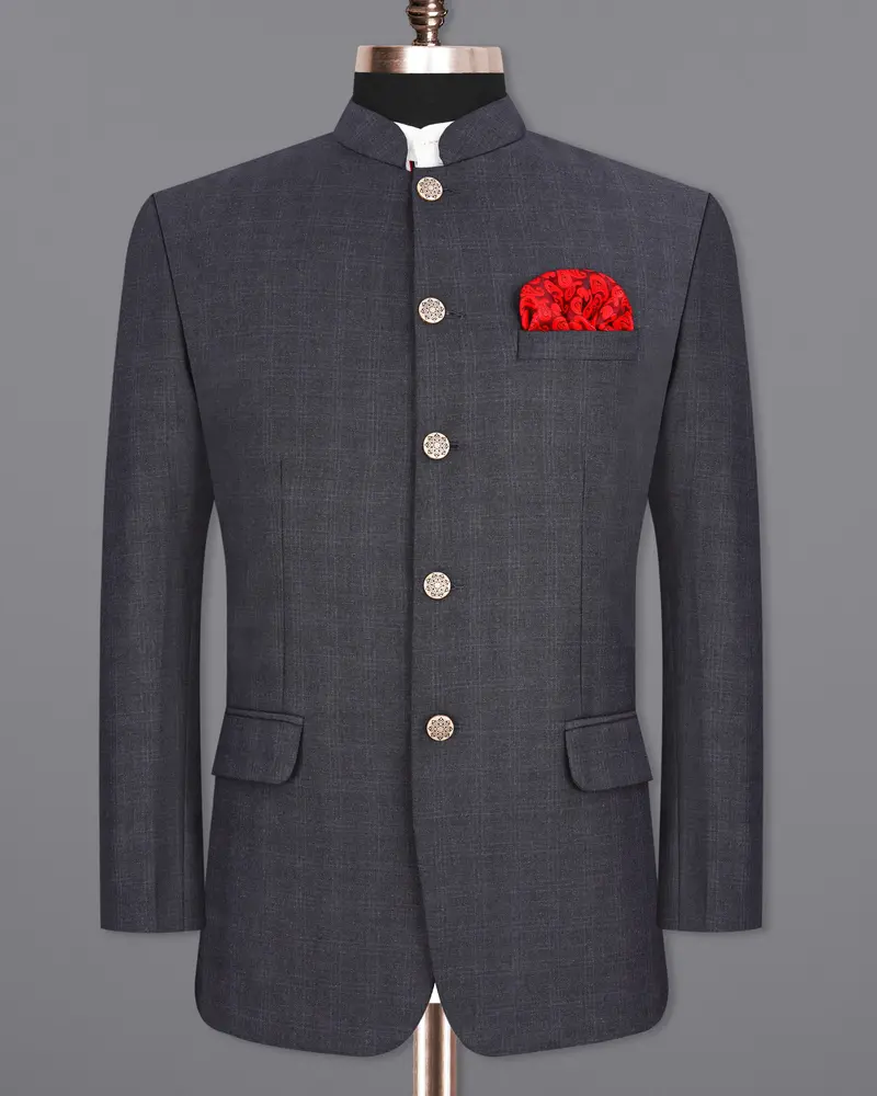 Tuna Gray Bandhgala Blazer 8