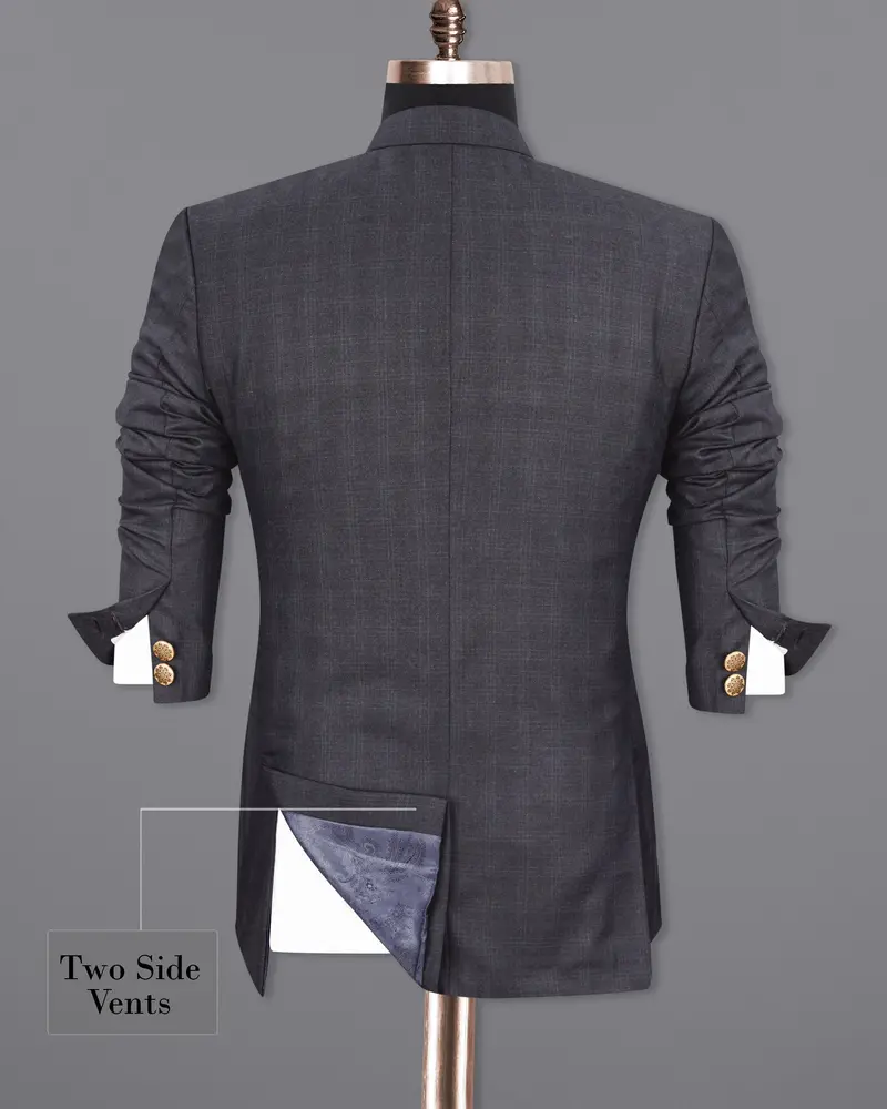 Tuna Gray Bandhgala Blazer 9