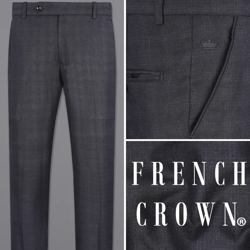 Tuna Gray Plaid Pant 1