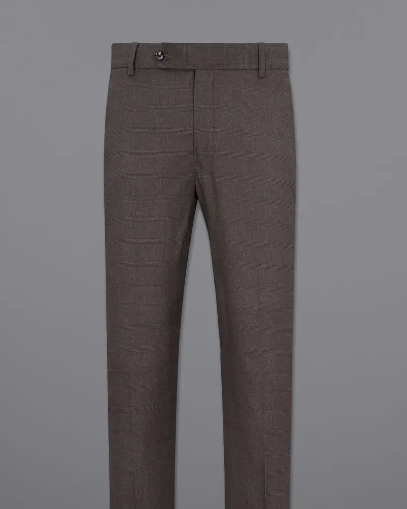 Tundora Brown Plaid Pant 4