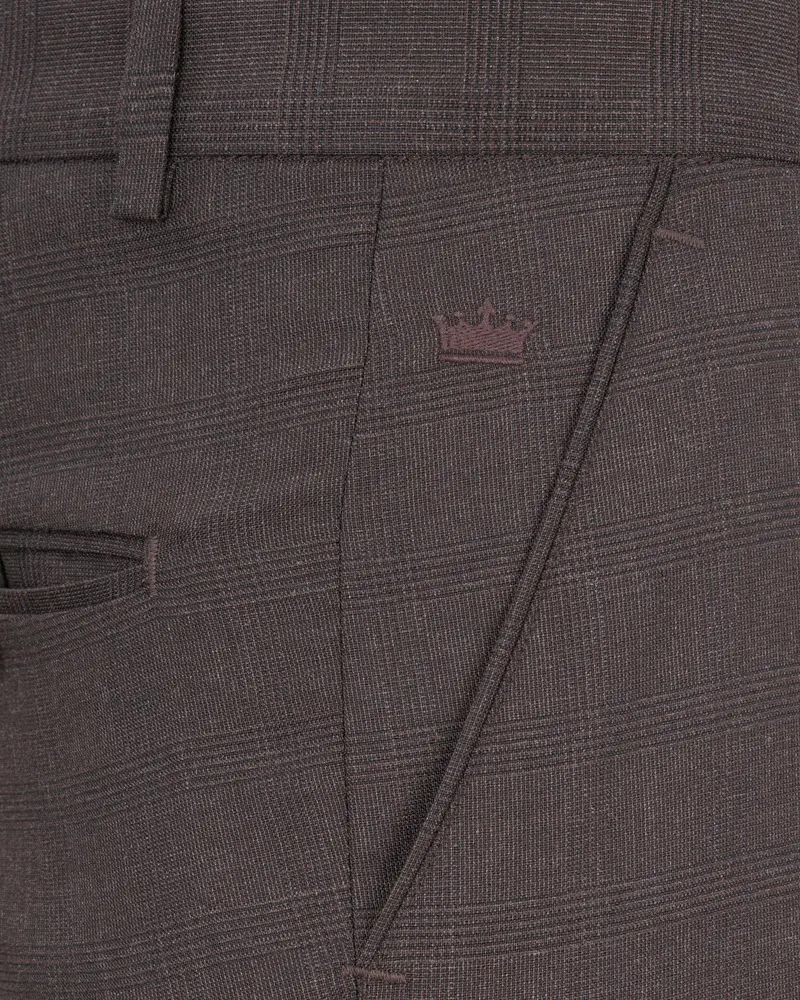 Tundora Brown Plaid Pant 5