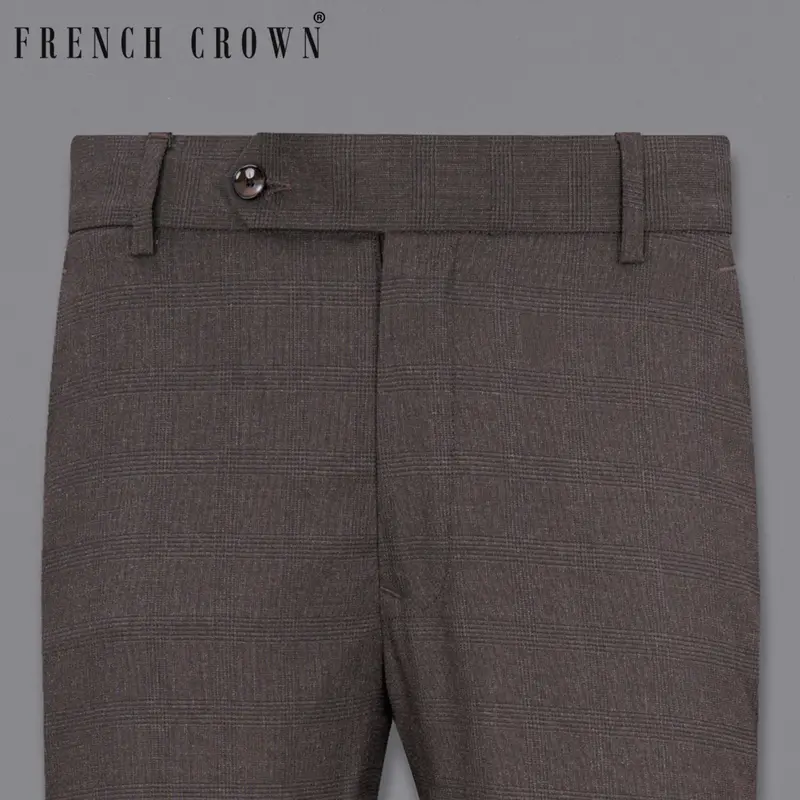 Tundora Brown Plaid Pant 6