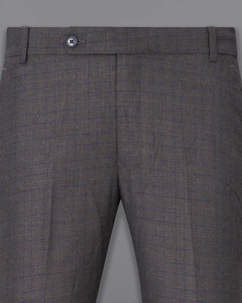 Tundora Gray And Downriver Blue Plaid Pant 2