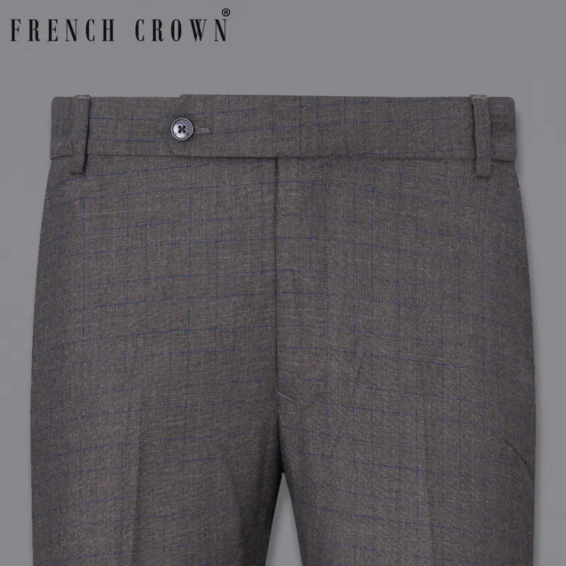 Tundora Gray And Downriver Blue Plaid Pant 6
