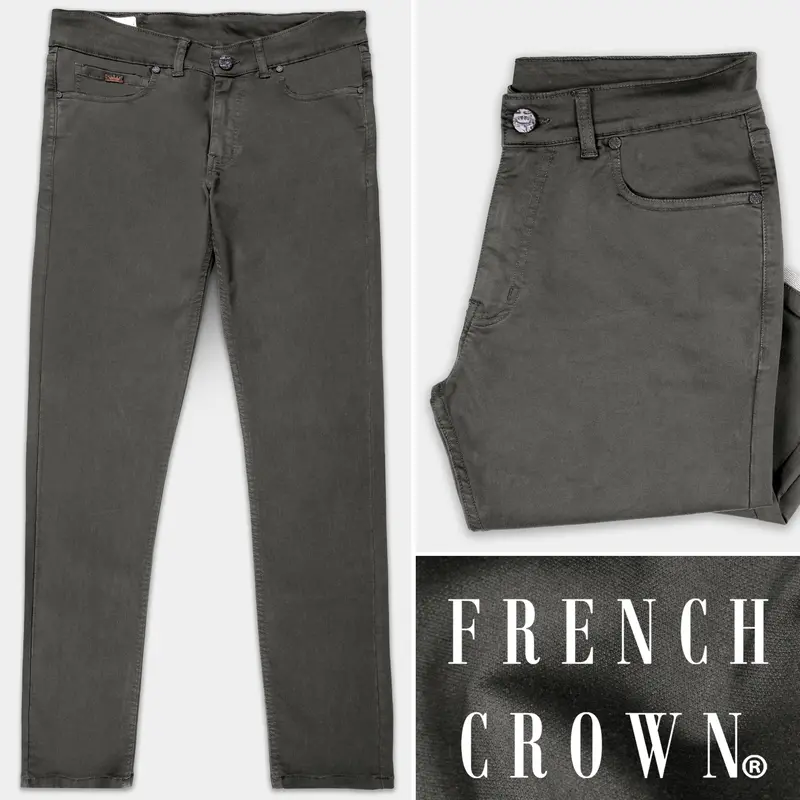 Tundora Gray Clean Look Stretchable Lightweight Denim 1