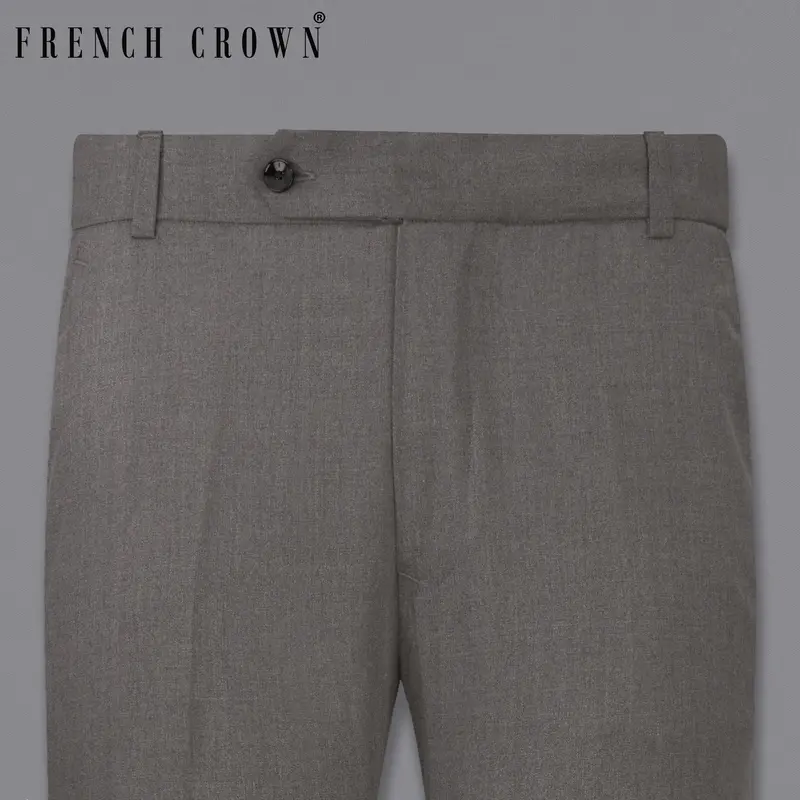 Tundora Grey Textured Pant 1