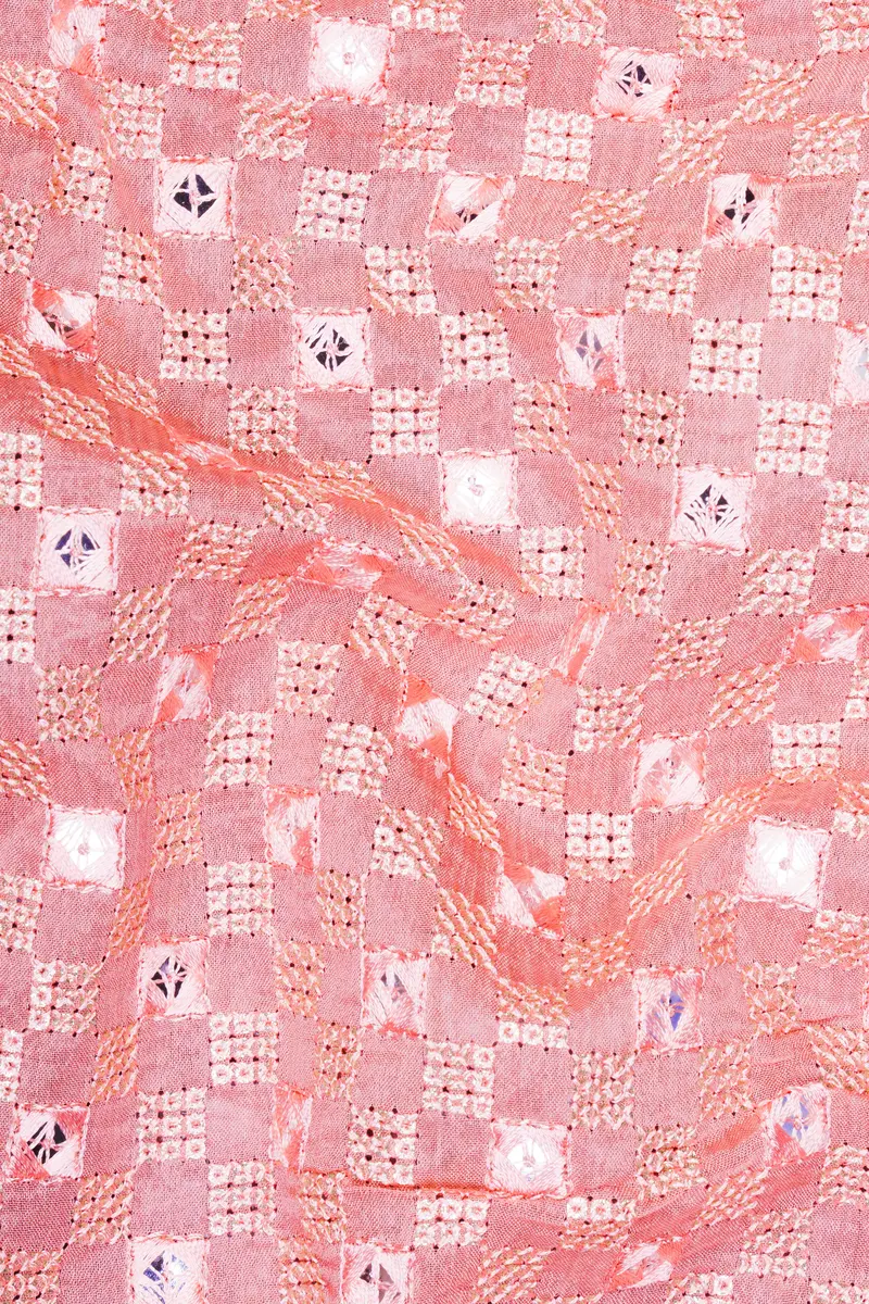 Turkish Pink Embroidered Tuxedo Blazer 3